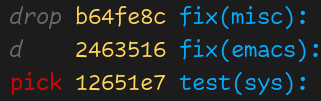 Example for drop command
