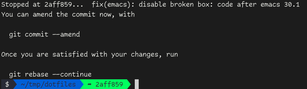 Edit a commit